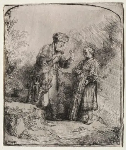 Abraham and Isaac, by Rembrandt