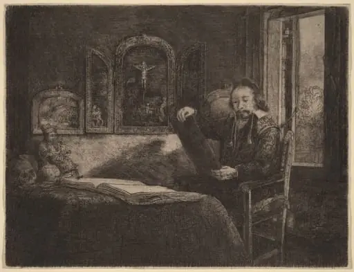 Abraham Francen, by Rembrandt