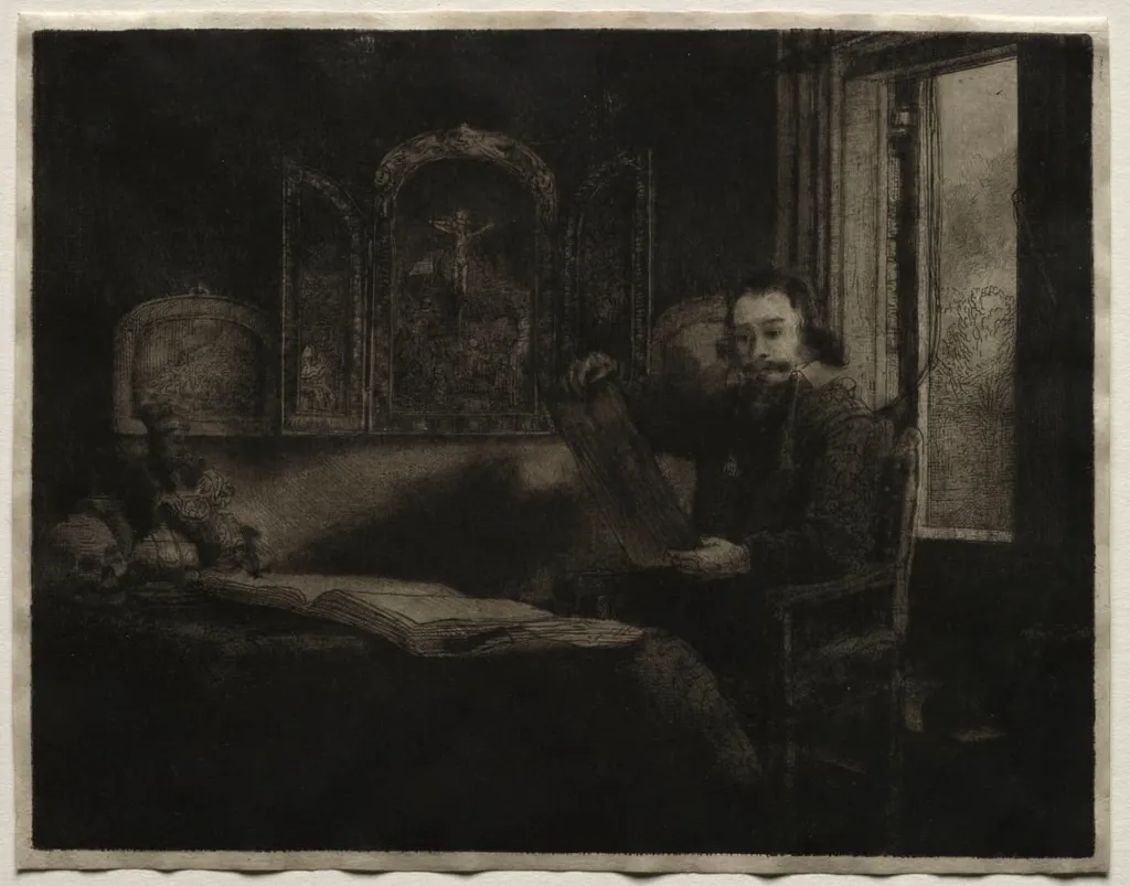 Abraham Francen, Apothecary, by Rembrandt, 1657