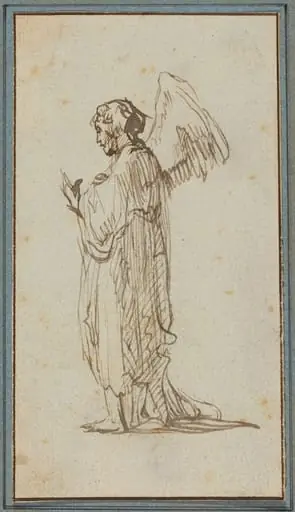 Angel Standing, by Rembrandt