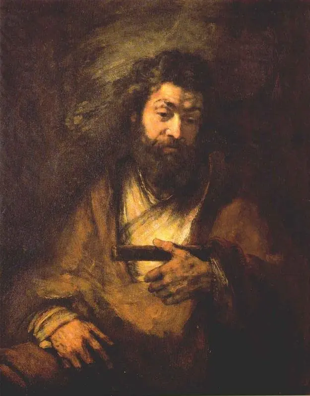 Apostle Simon, by Rembrandt