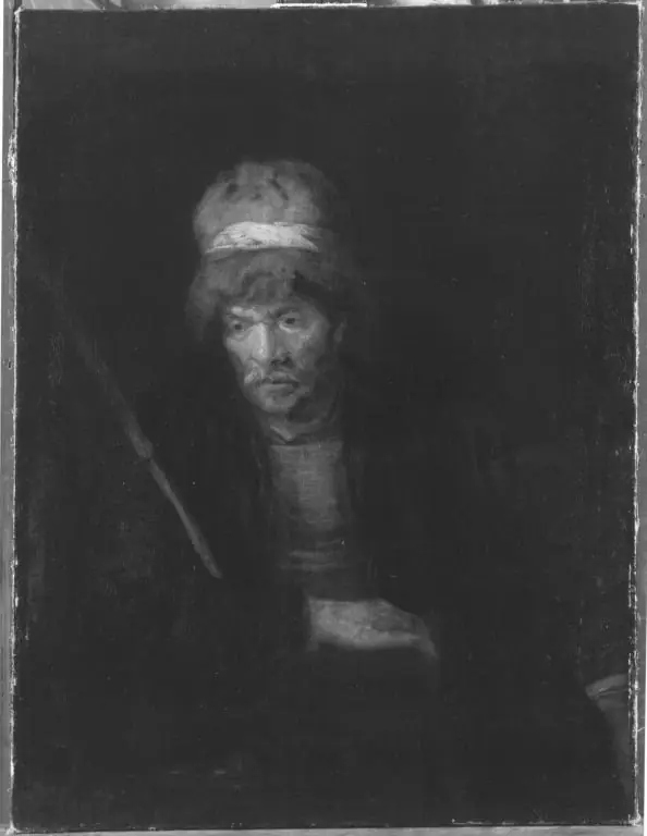 Bildnisstudie eines Mannes (Werkstatt), by Rembrandt