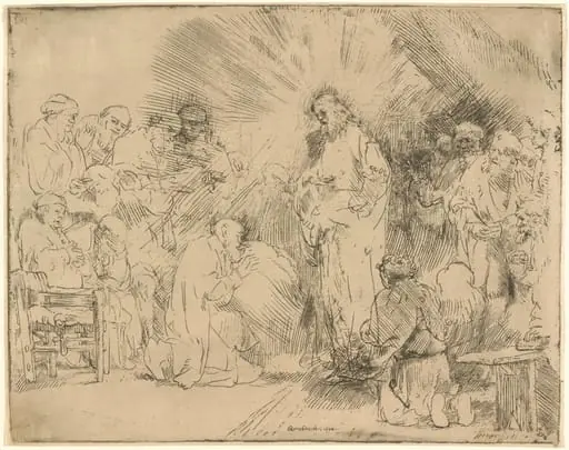 Christ Appearing to the Apostles, by Rembrandt