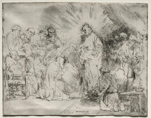 Christ Appearing to the Apostles, by Rembrandt