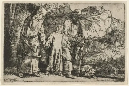 Christ Returning from the Temple with His Parents, by Rembrandt
