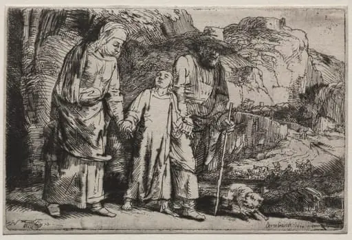 Christ Returning from the Temple with His Parents, by Rembrandt