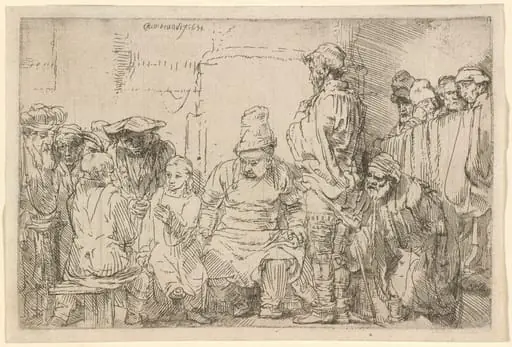 Christ Seated Disputing with the Doctors, by Rembrandt