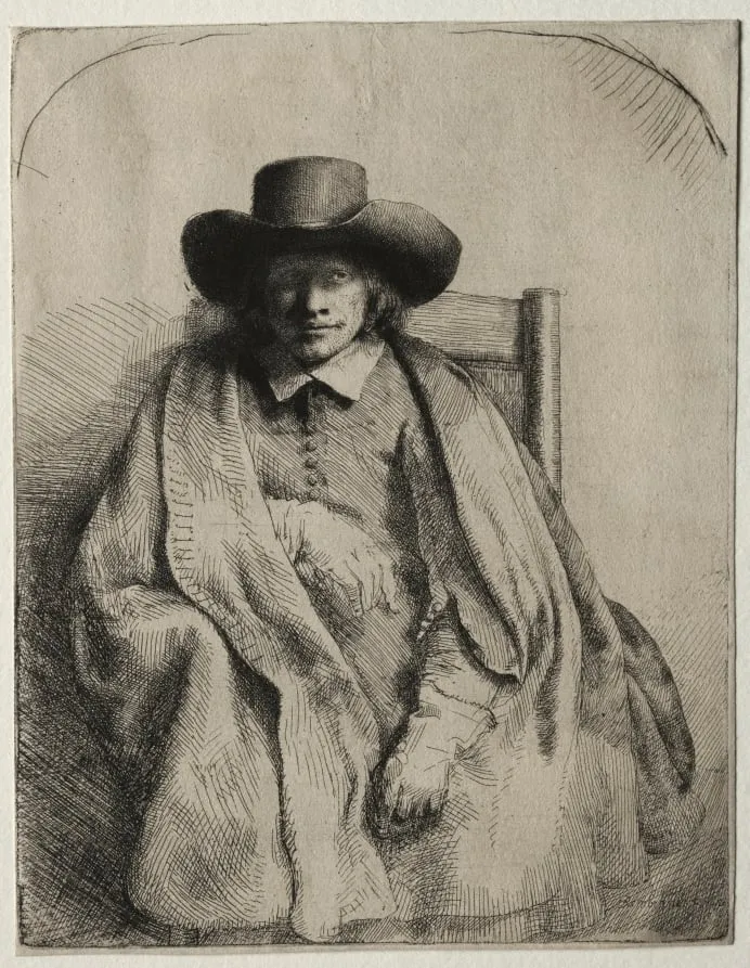 Clement de Jonghe, Printseller, by Rembrandt, 1651