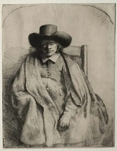 Clement de Jonghe, Printseller, by Rembrandt