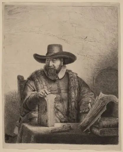 Cornelis Claesz Anslo, by Rembrandt