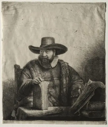 Cornelis Claesz Anslo, Mennonite Preacher, by Rembrandt