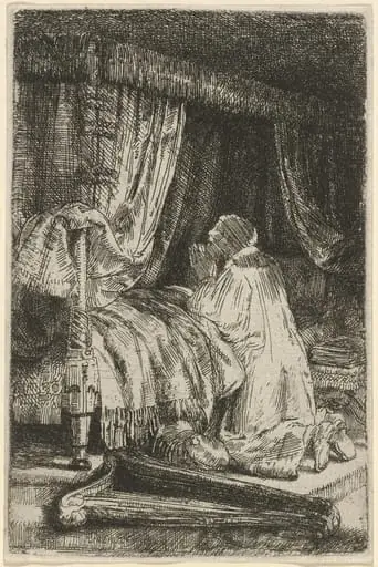 David in Prayer, by Rembrandt