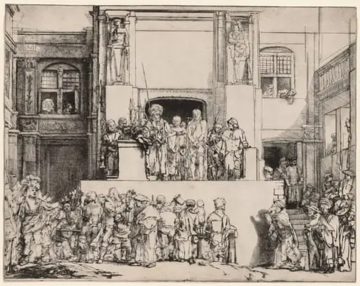 Ecce Homo. Christ Presented to the People, by Rembrandt