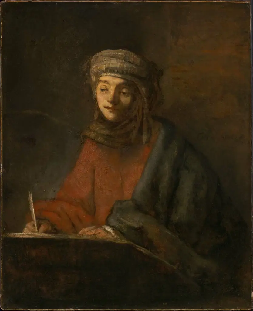 Evangelist Writing, by Rembrandt