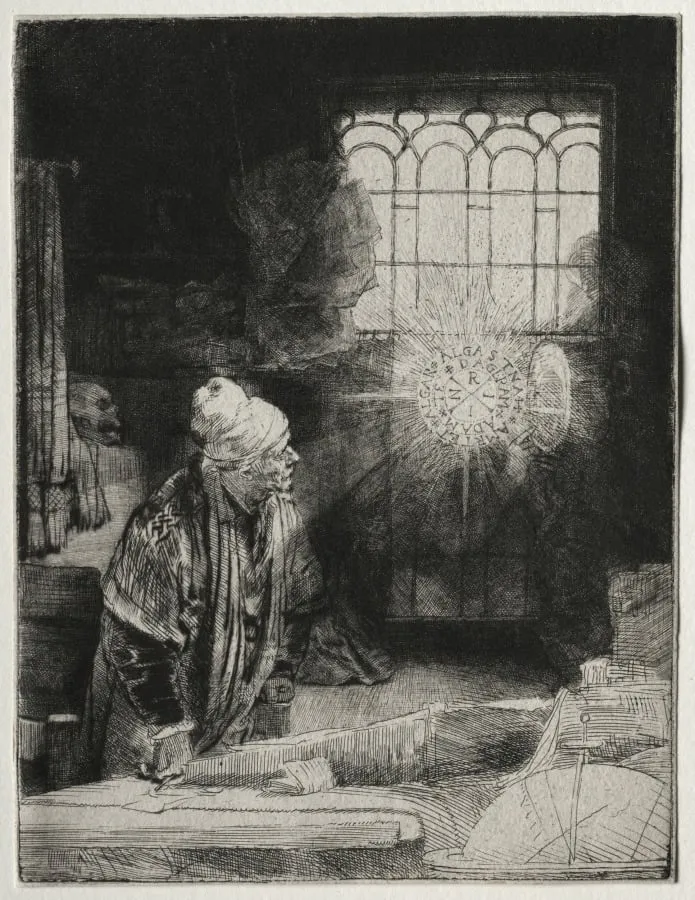 Faust, by Rembrandt, 1652