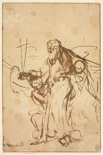 God the Father Supported by Angels, by Rembrandt