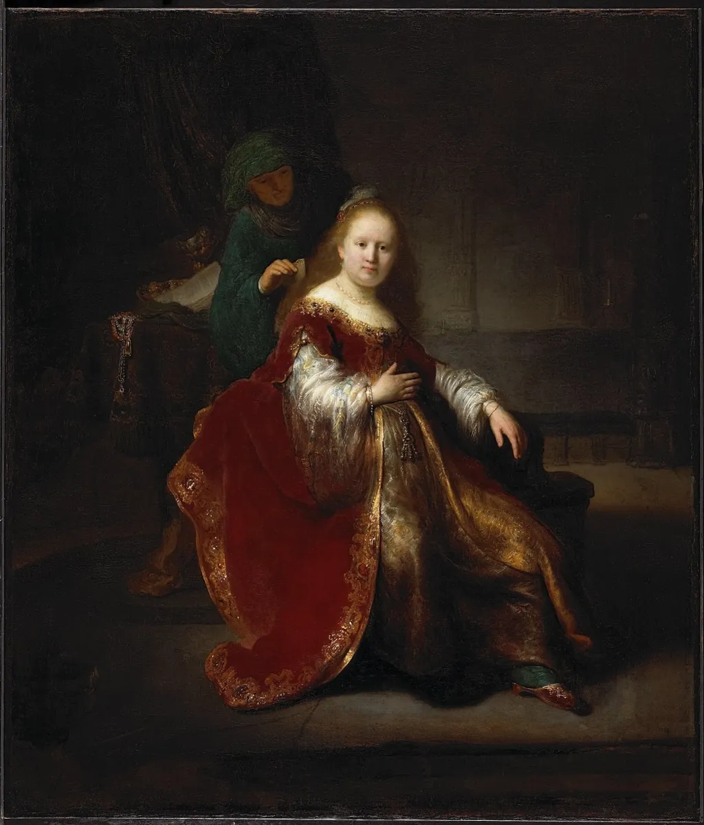 Heroine from the Old Testament, by Rembrandt, oil, 1633