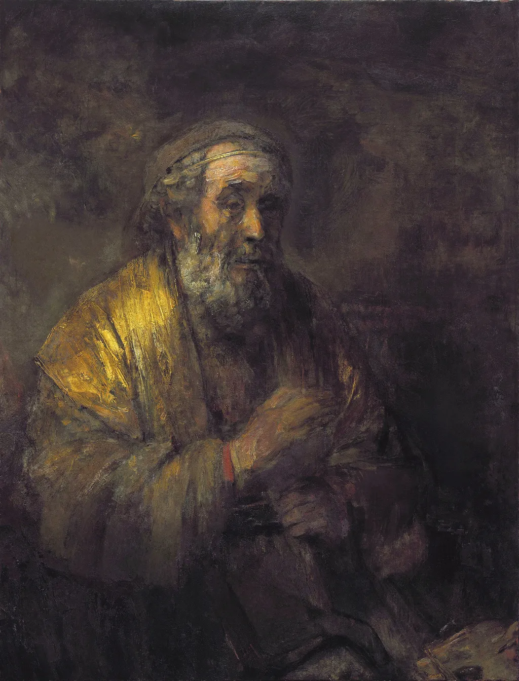 Homer, by Rembrandt, oil, 1663