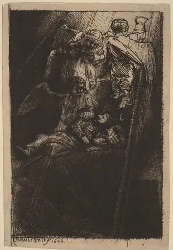 Jacob's Ladder, by Rembrandt