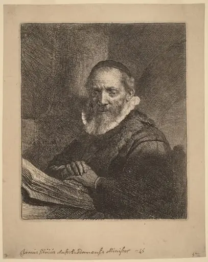 Jan Cornelisz. Sylvius, by Rembrandt