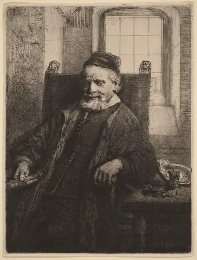 Jan Lutma, by Rembrandt