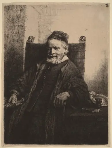 Jan Lutma, by Rembrandt