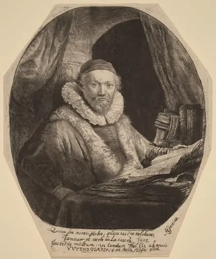 Jan Uytenbogaert, by Rembrandt