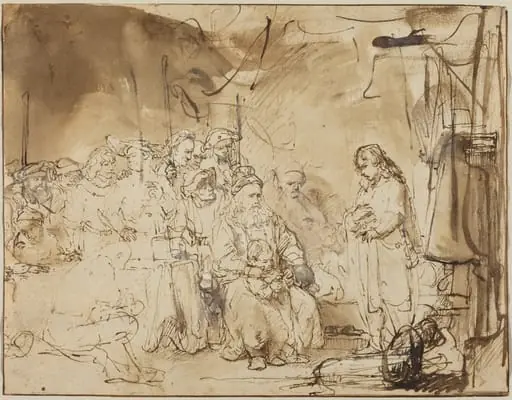 Joseph Recounting His Dreams, by Rembrandt
