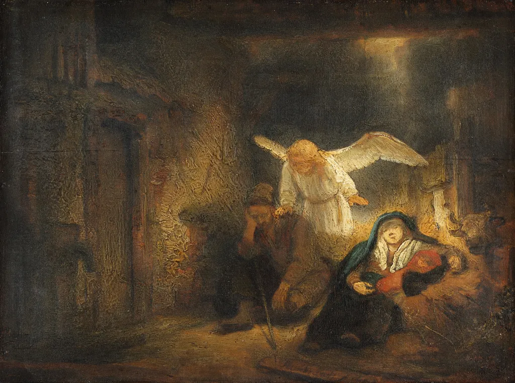 Joseph's dream, by Rembrandt, oil, 1645
