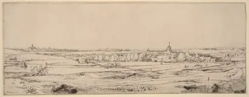 Landscape with a View toward Haarlem (The Goldweigher's Field), by Rembrandt