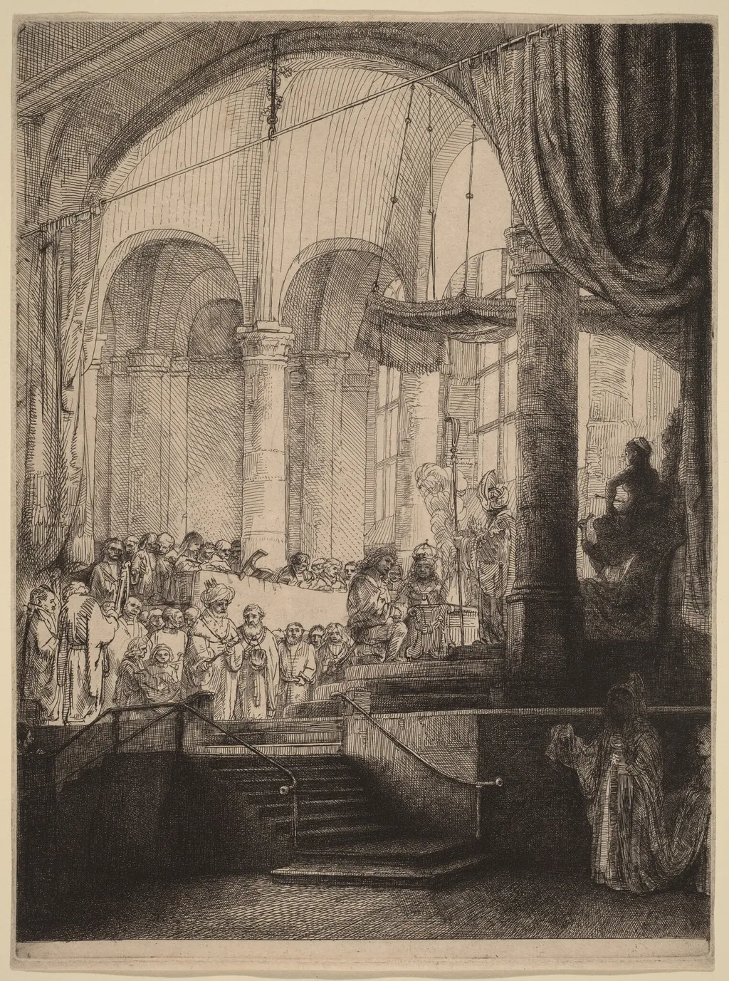 Medea, or the Marriage of Jason and Creusa, by Rembrandt, ink, 1648