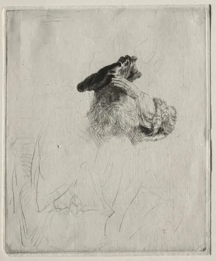Old Man Shading his Eyes with His Hand, by Rembrandt