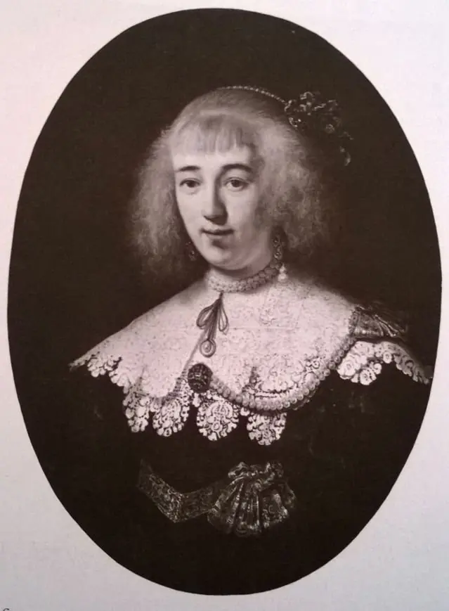 Oval Portrait of a Young Woman in Flat Lace Collar, by Rembrandt