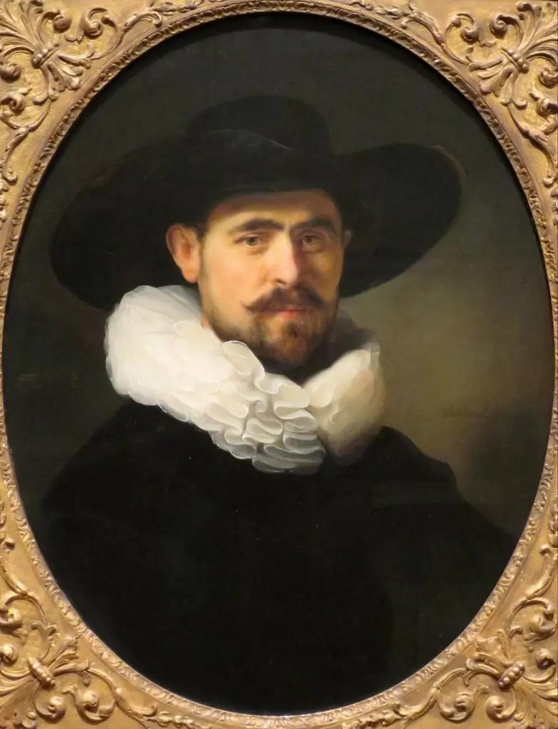 Portrait of a Bearded Man in a Wide-Brimmed Hat, probably Pieter Seijen (1592-1652), by Rembrandt