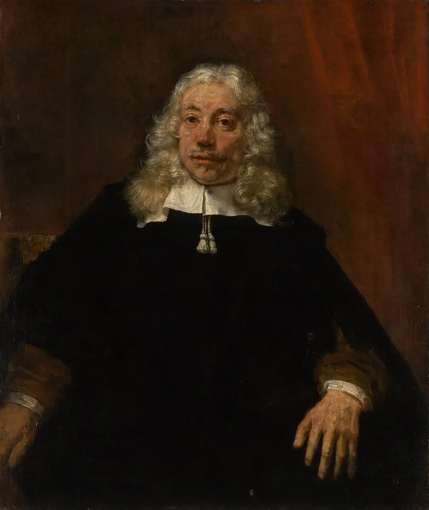 Portrait of a white-haired man, by Rembrandt