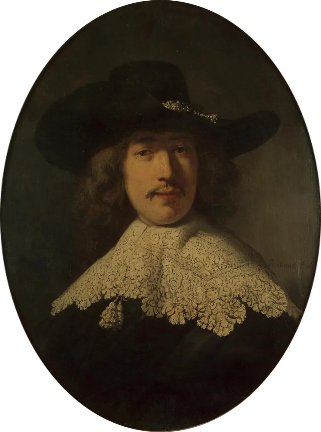 Portrait of a Young Bachelor, by Rembrandt, oil, 1634