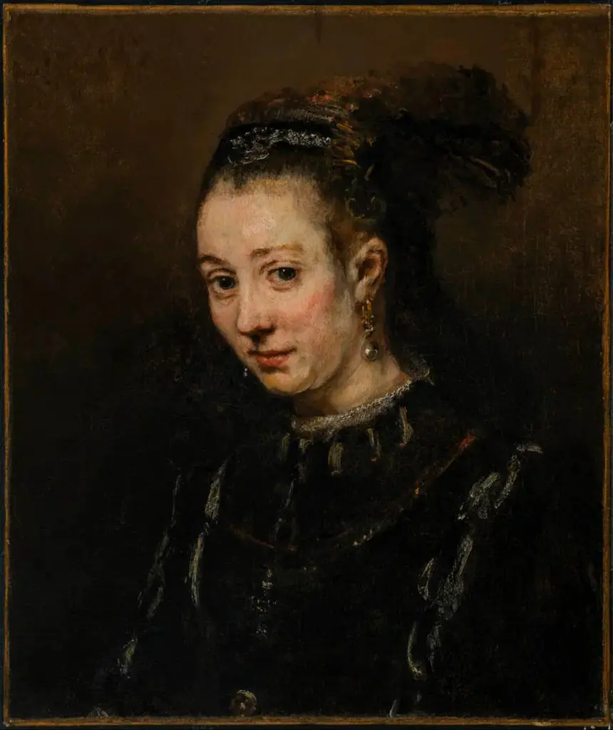 Portrait of a Young Woman, by Rembrandt