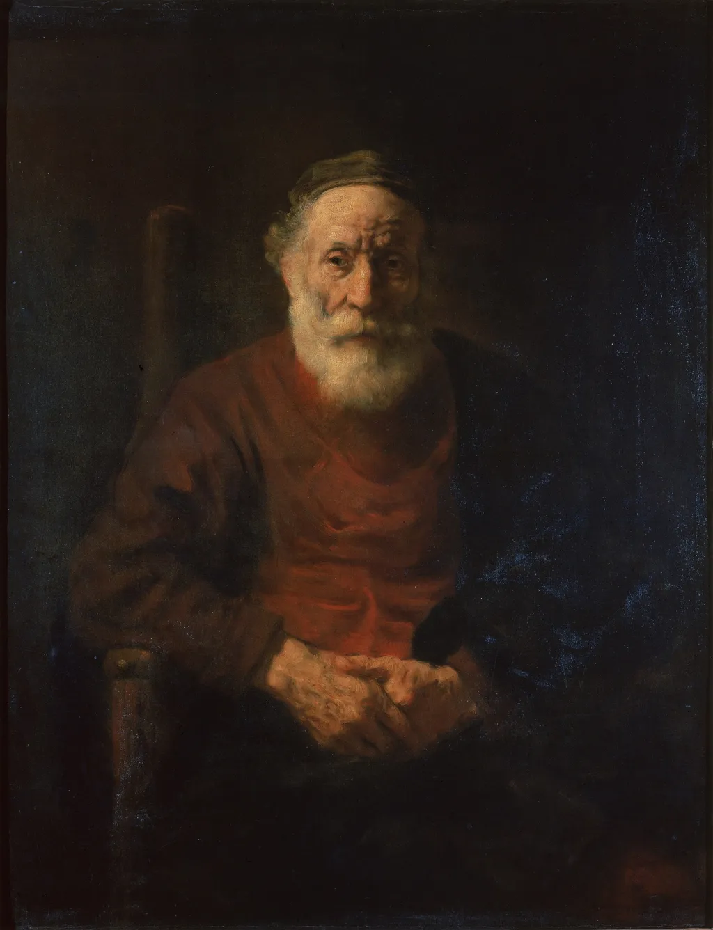 Portrait of an Old Man in Red by Rembrandt, by Rembrandt, oil, 1654