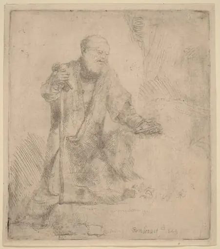 Saint Peter in Penitence, by Rembrandt