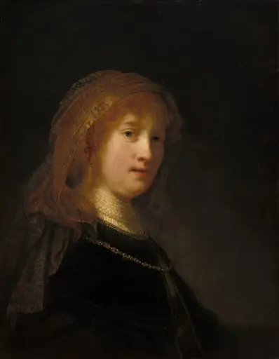 Saskia van Uylenburgh, the Wife of the Artist, by Rembrandt