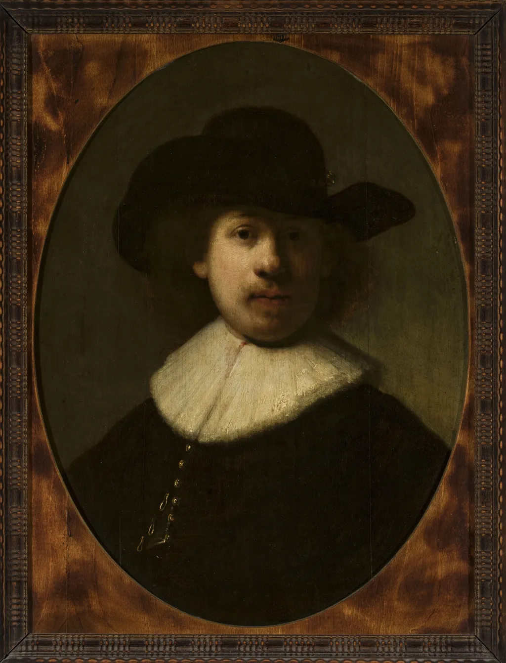 Self-portrait, by Rembrandt, oil, 1647