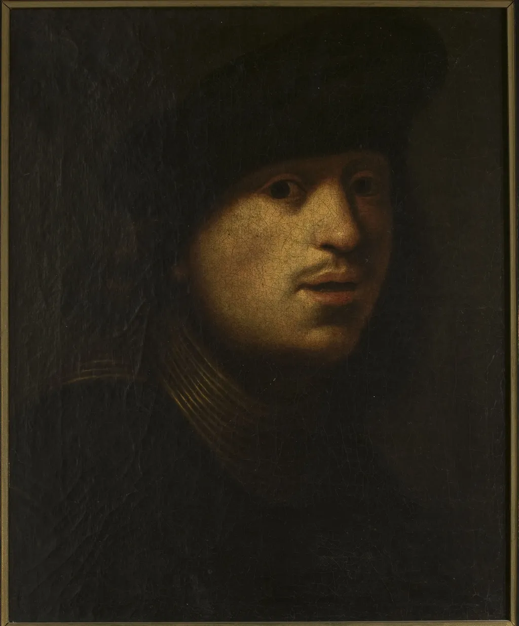 Self-portrait, by Rembrandt, oil, 1647