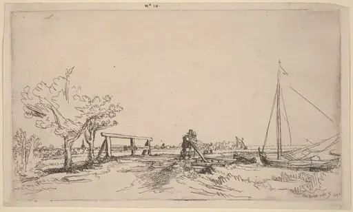 Six's Bridge, by Rembrandt