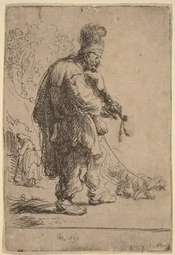 The Blind Fiddler, by Rembrandt