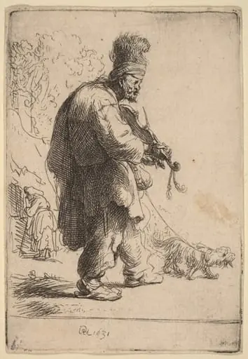 The Blind Fiddler, by Rembrandt
