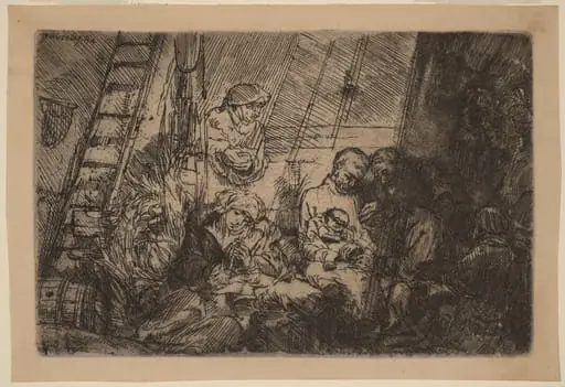 The Circumcision in the Stable, by Rembrandt