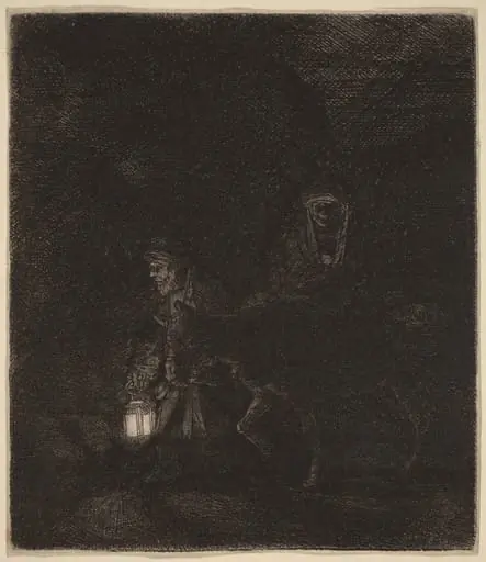 The Flight into Egypt, by Rembrandt