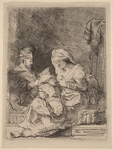 The Holy Family, by Rembrandt