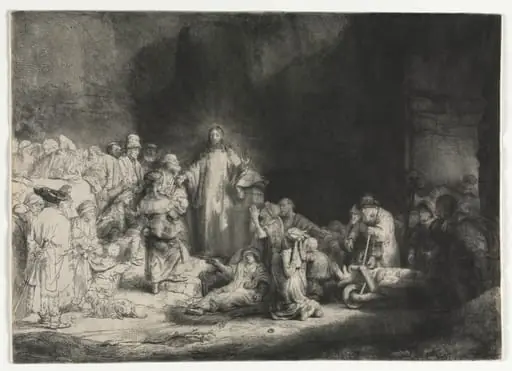 The Hundred Guilder Print, by Rembrandt