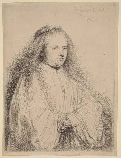 The Little Jewish Bride (Saskia as Saint Catherine), by Rembrandt